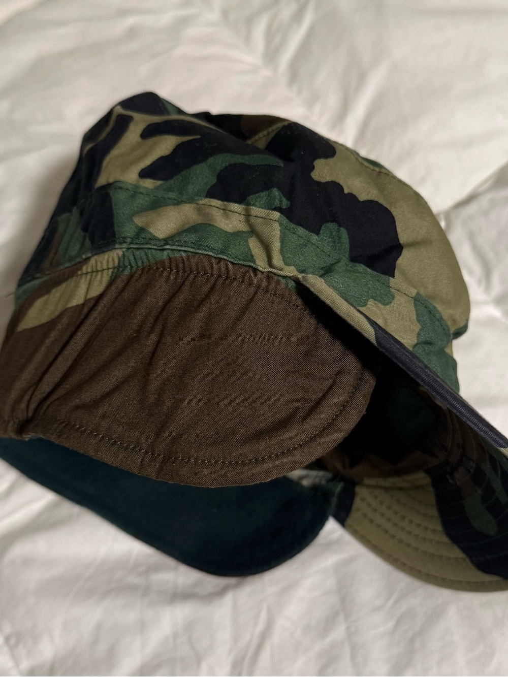 Authentic USGI Woodland Camo Military Field Cap Size 7 Vintage 2000s USAF